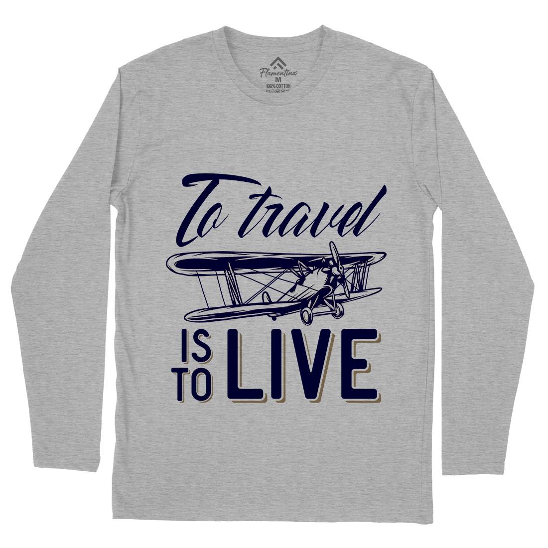 Travel Live Mens Long Sleeve T-Shirt Vehicles D994
