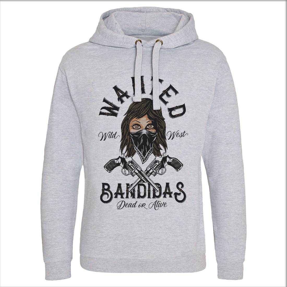 Wanted Bandidas Mens Hoodie Without Pocket Retro D995