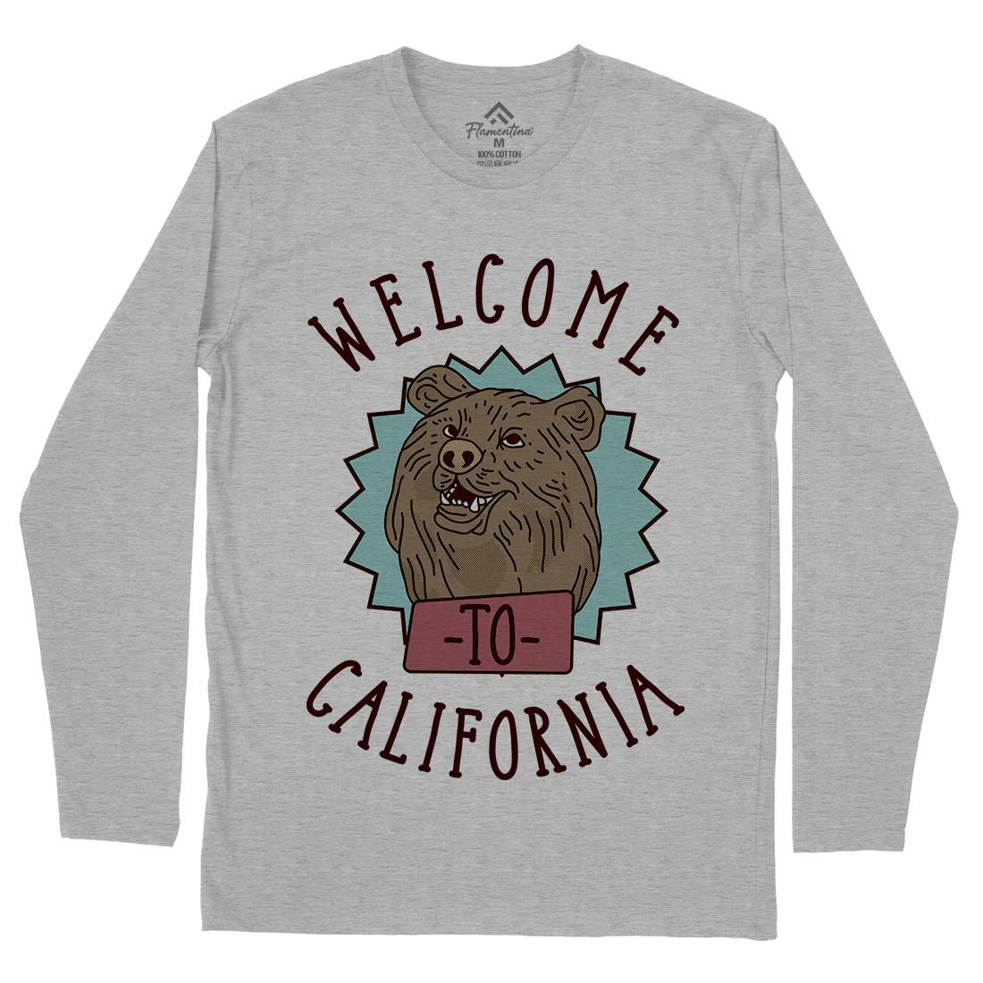 Welcome To California Mens Long Sleeve T-Shirt Animals D997