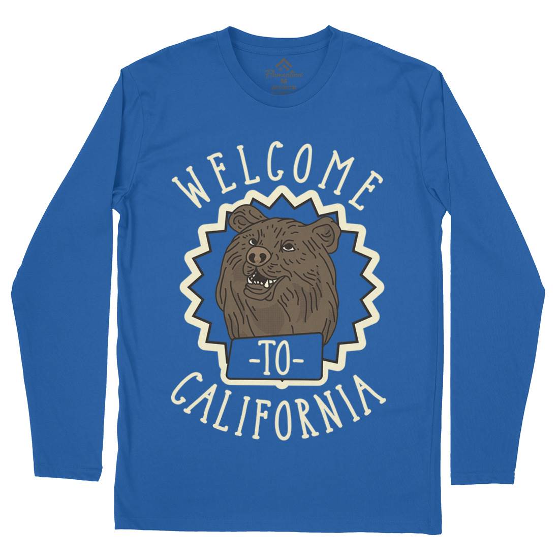 Welcome To California Mens Long Sleeve T-Shirt Animals D997