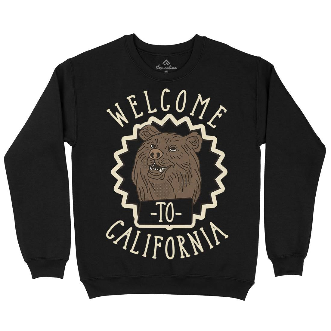 Welcome To California Mens Crew Neck Sweatshirt Animals D997