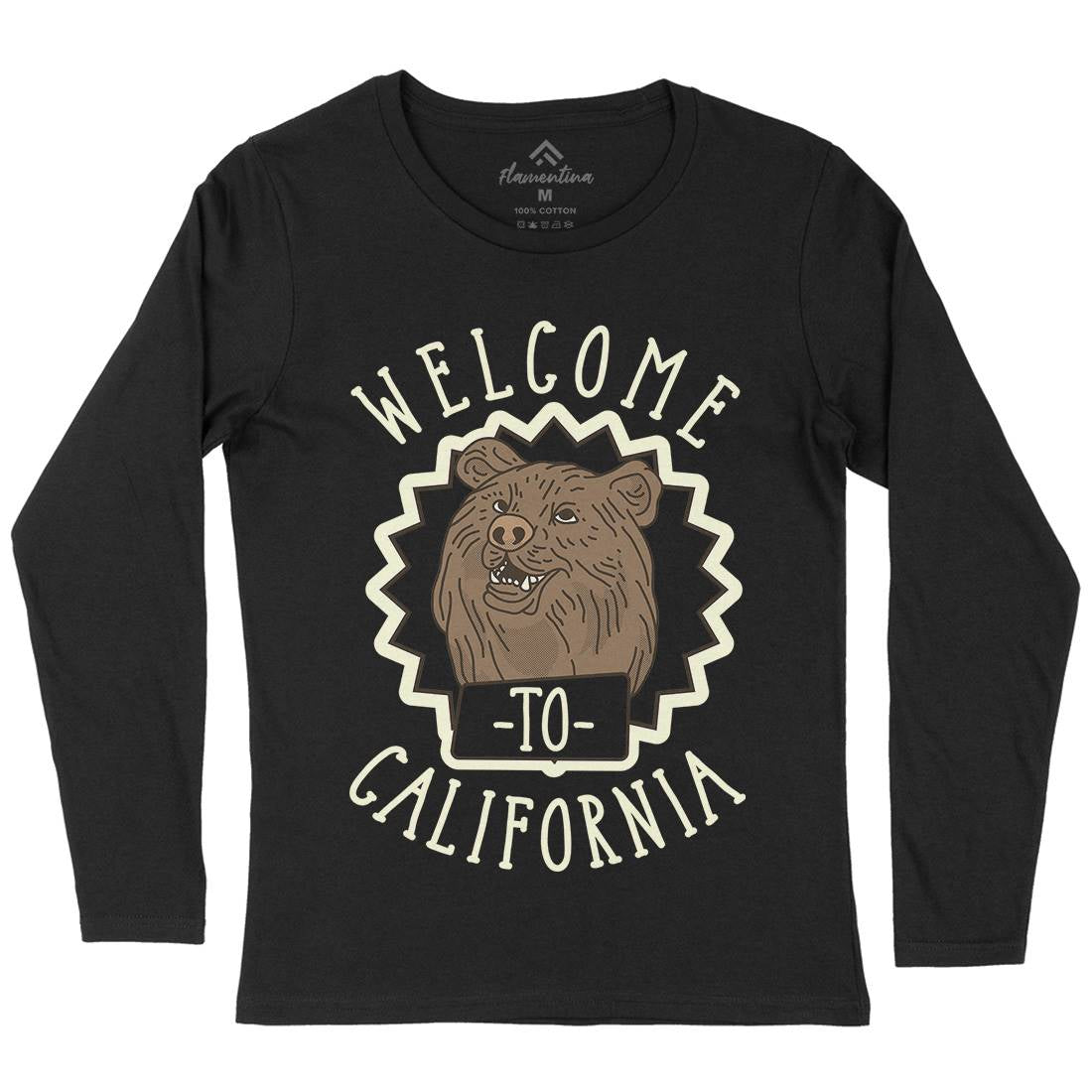 Welcome To California Womens Long Sleeve T-Shirt Animals D997