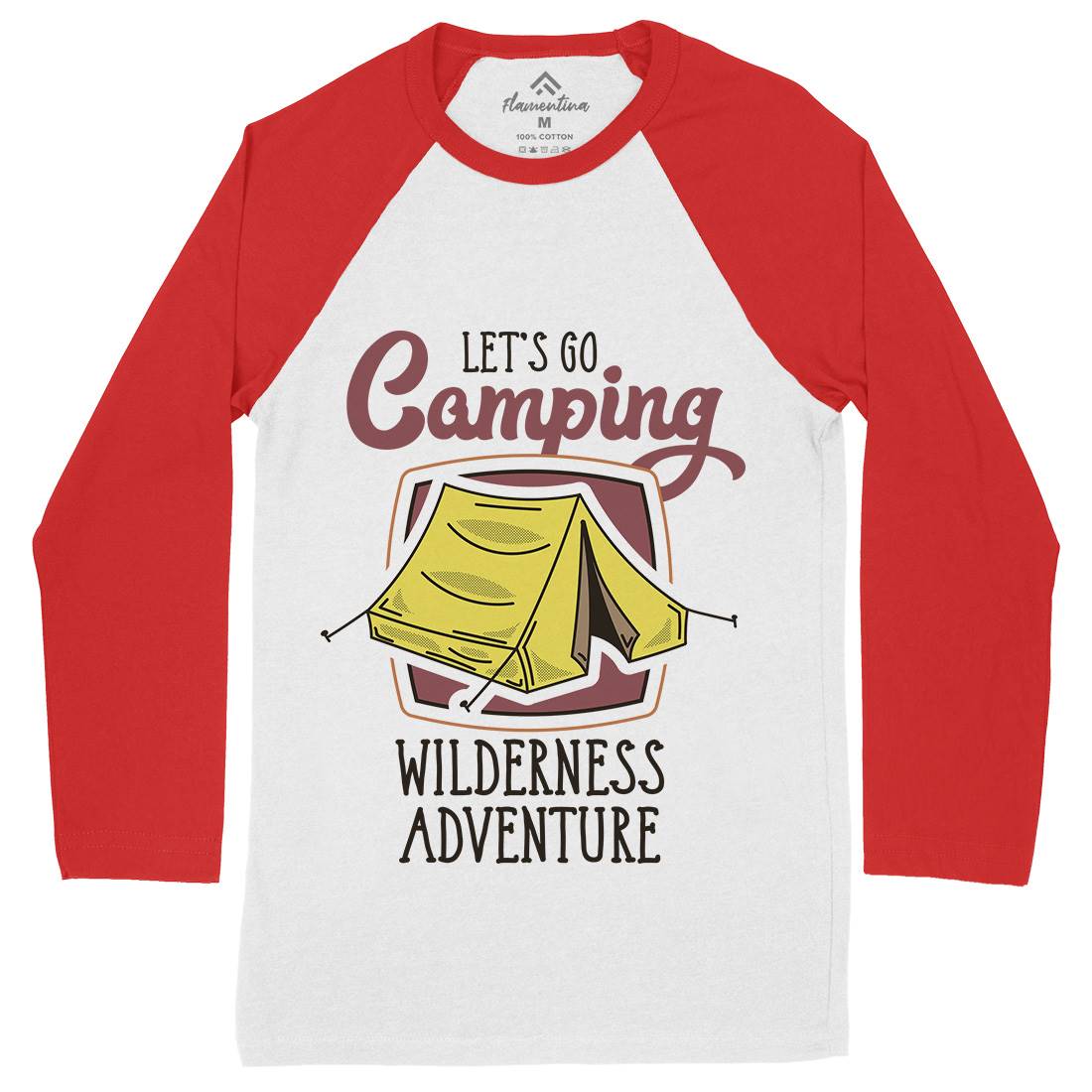 Wilderness Adventure Mens Long Sleeve Baseball T-Shirt Nature D998