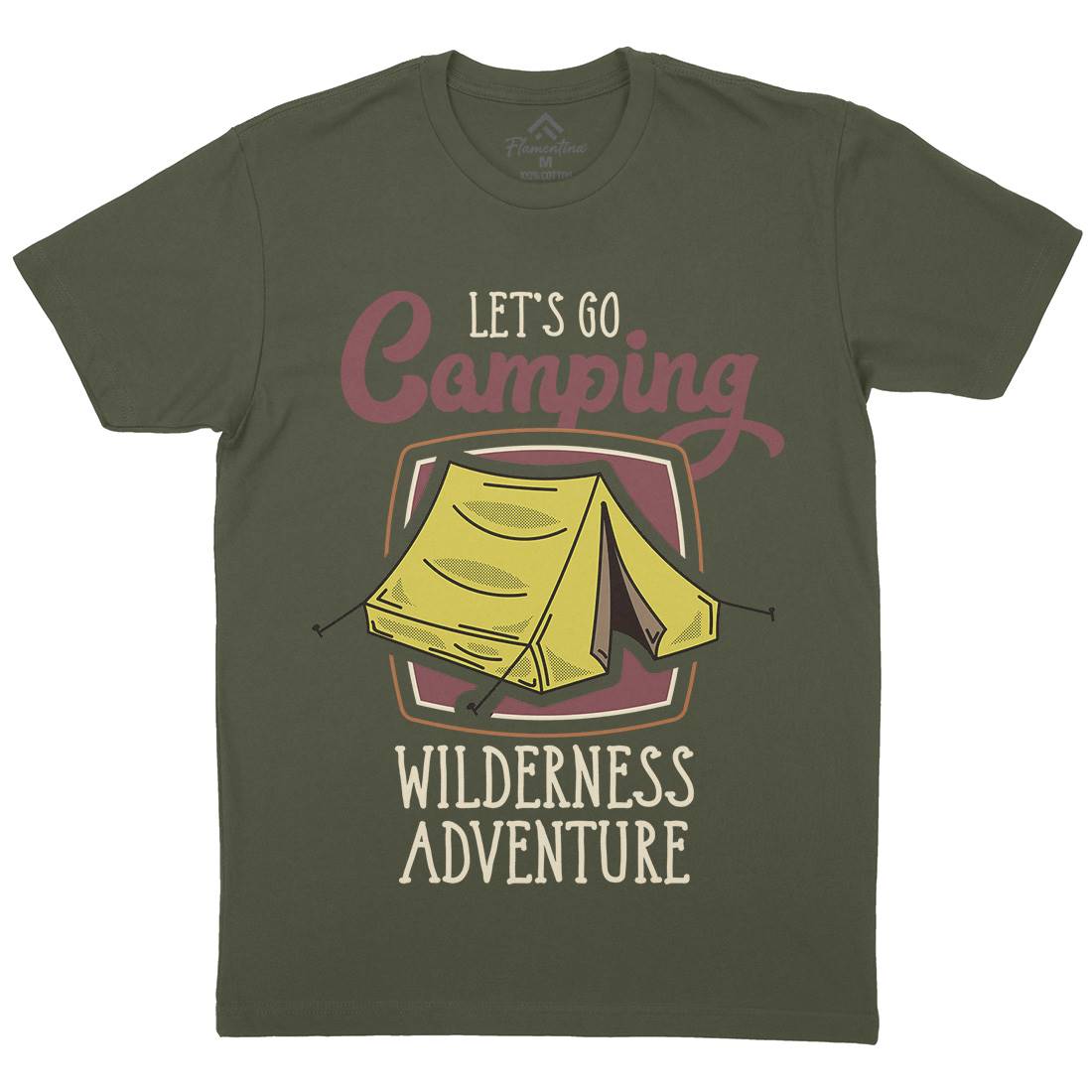 Wilderness Adventure Mens Crew Neck T-Shirt Nature D998