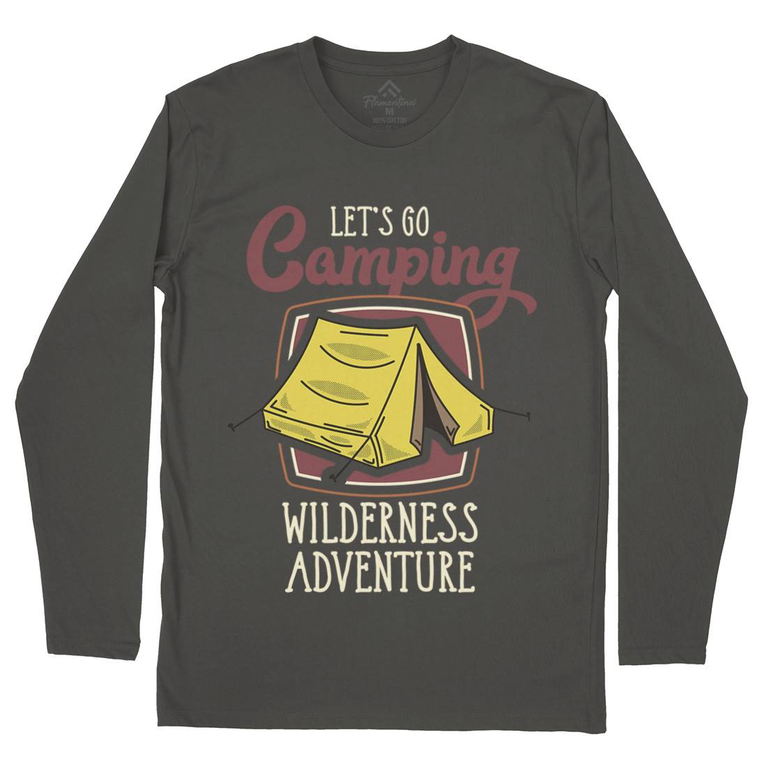 Wilderness Adventure Mens Long Sleeve T-Shirt Nature D998