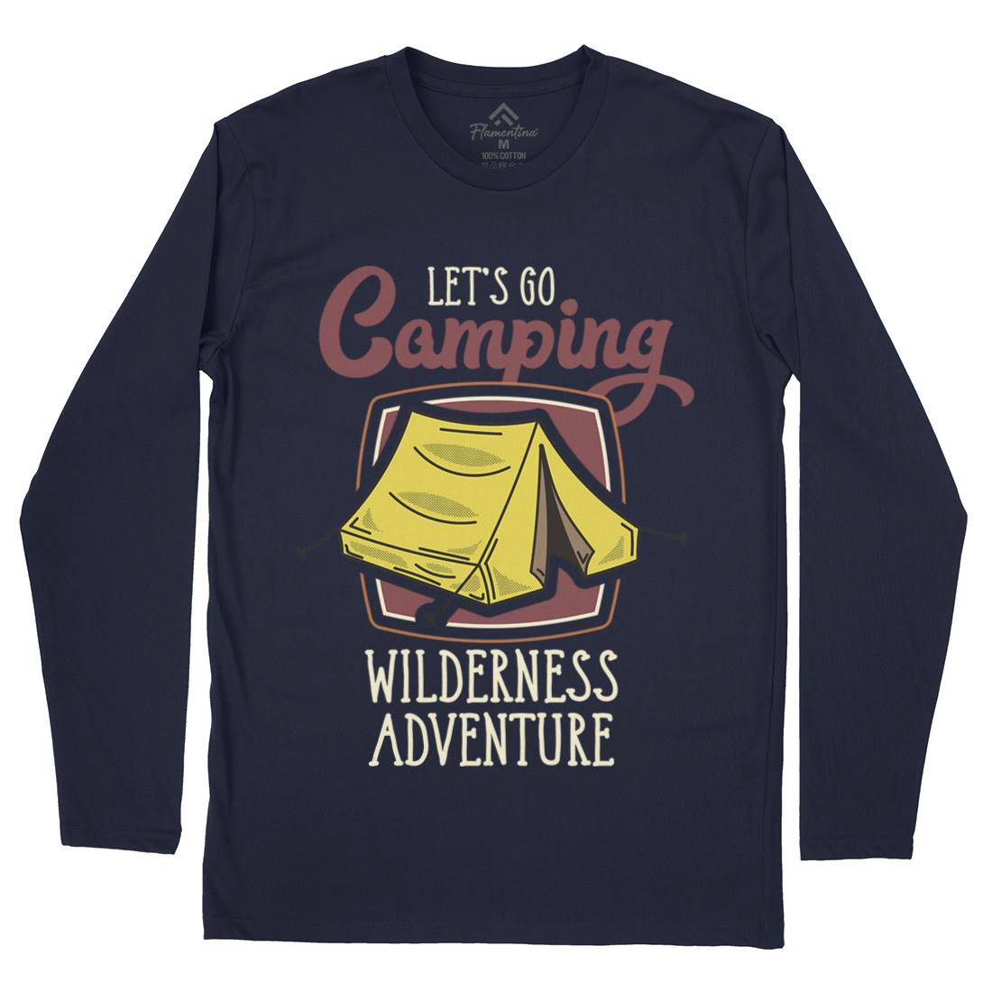 Wilderness Adventure Mens Long Sleeve T-Shirt Nature D998
