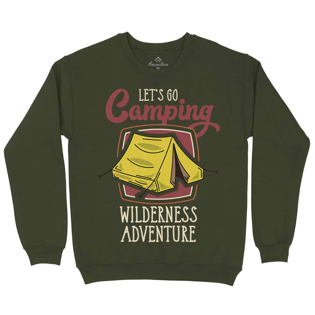 Wilderness Adventure Mens Crew Neck Sweatshirt Nature D998