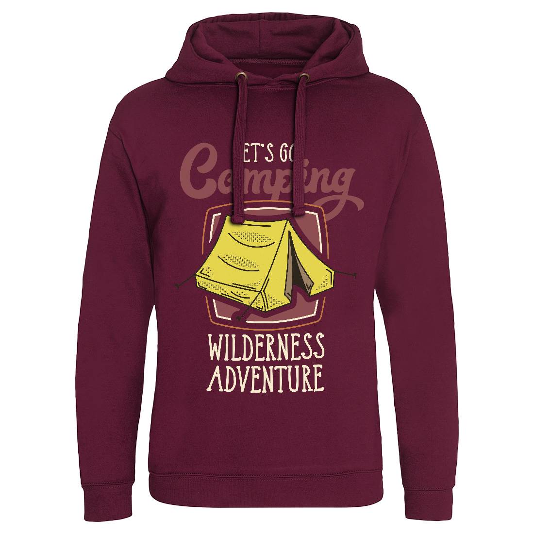 Wilderness Adventure Mens Hoodie Without Pocket Nature D998