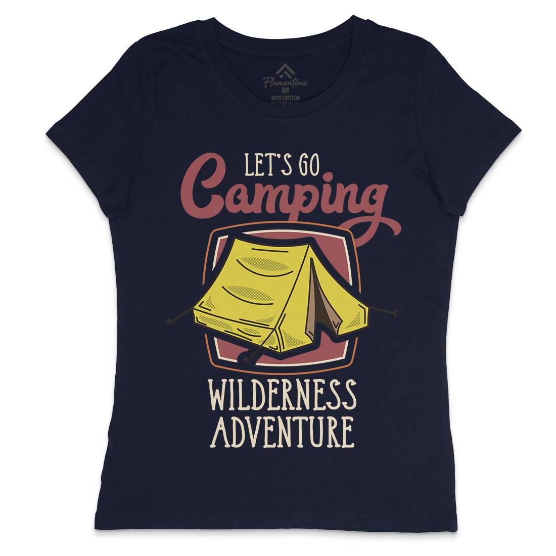 Wilderness Adventure Womens Crew Neck T-Shirt Nature D998