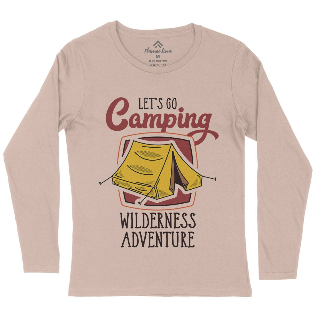Wilderness Adventure Womens Long Sleeve T-Shirt Nature D998