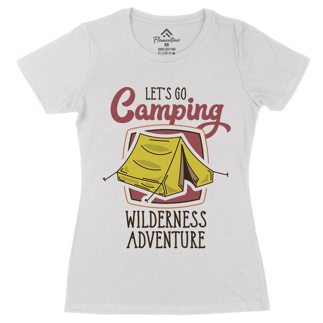 Wilderness Adventure Womens Organic Crew Neck T-Shirt Nature D998
