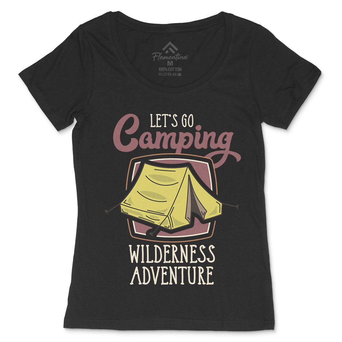 Wilderness Adventure Womens Scoop Neck T-Shirt Nature D998