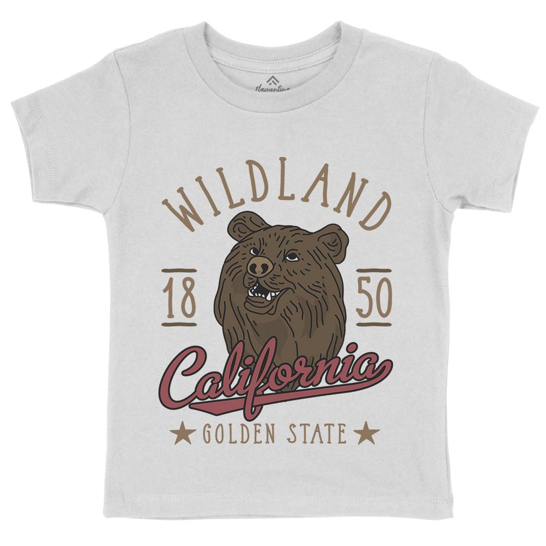 Wildland California Kids Organic Crew Neck T-Shirt Animals D999