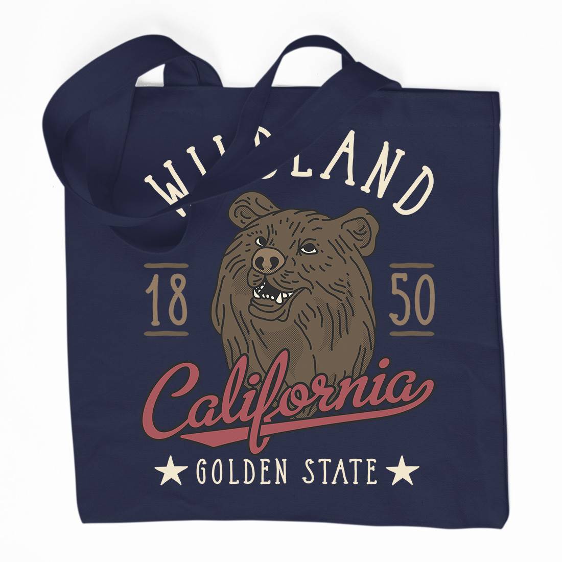 Wildland California Organic Premium Cotton Tote Bag Animals D999