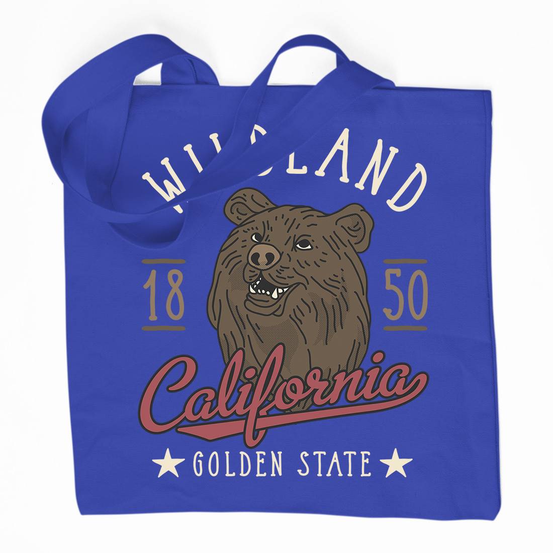 Wildland California Organic Premium Cotton Tote Bag Animals D999