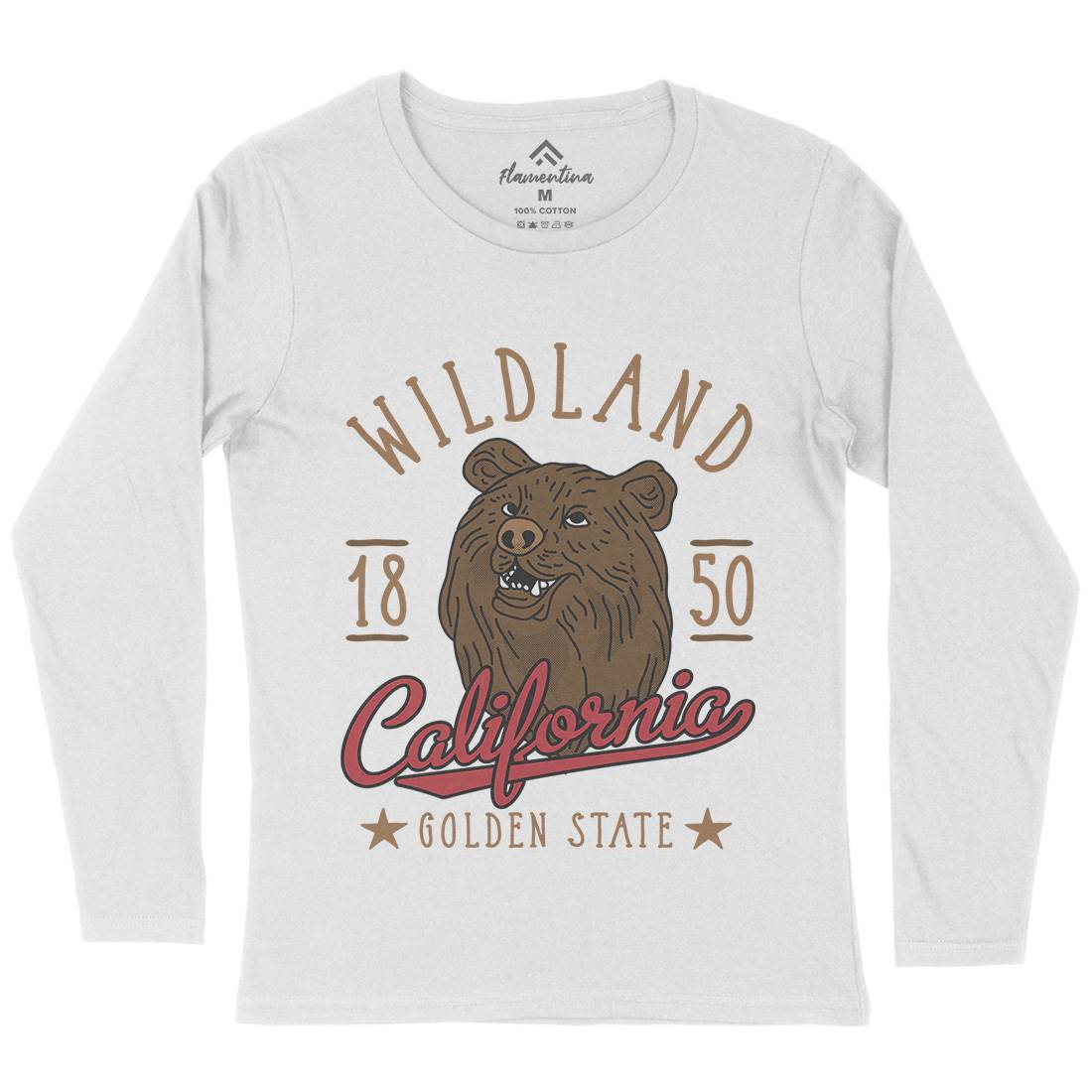 Wildland California Womens Long Sleeve T-Shirt Animals D999