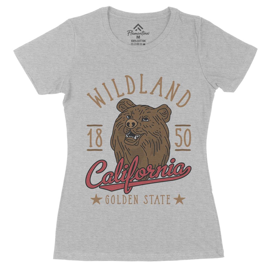 Wildland California Womens Organic Crew Neck T-Shirt Animals D999