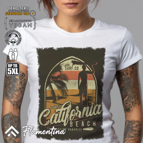 California Beach T-Shirt - Image 6