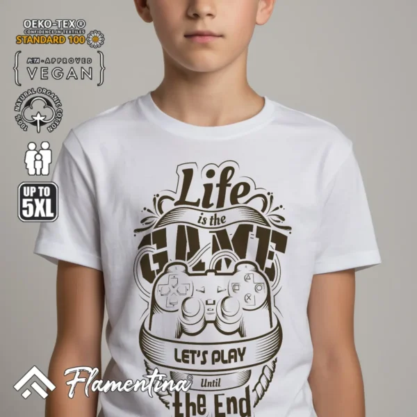 Life Is Game T-Shirt - Image 7