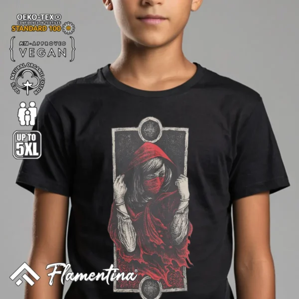 Red Hood Girl T-Shirt - Image 4