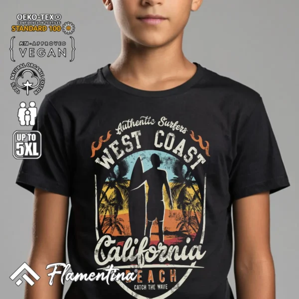 West Coast California Beach T-Shirt - Image 4