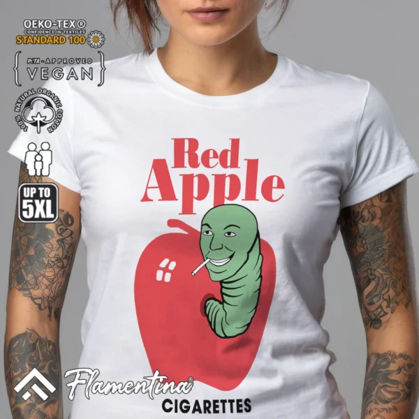 Red Apple Cigarettes T-Shirt - Image 6