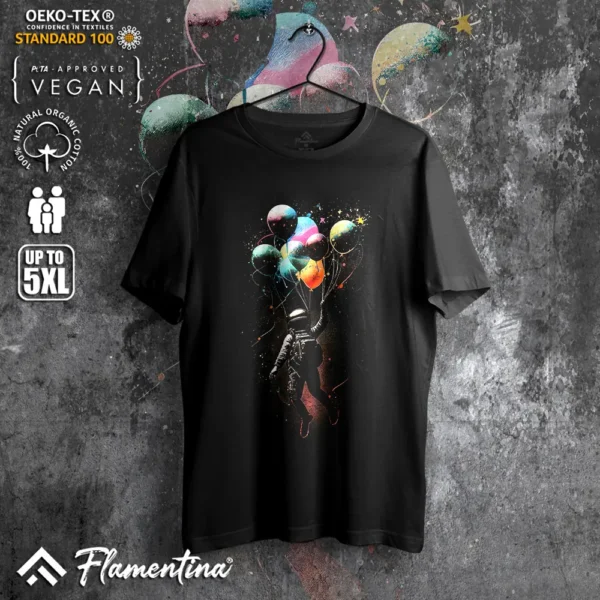 Astronaut With Baloons T-Shirt - Image 5