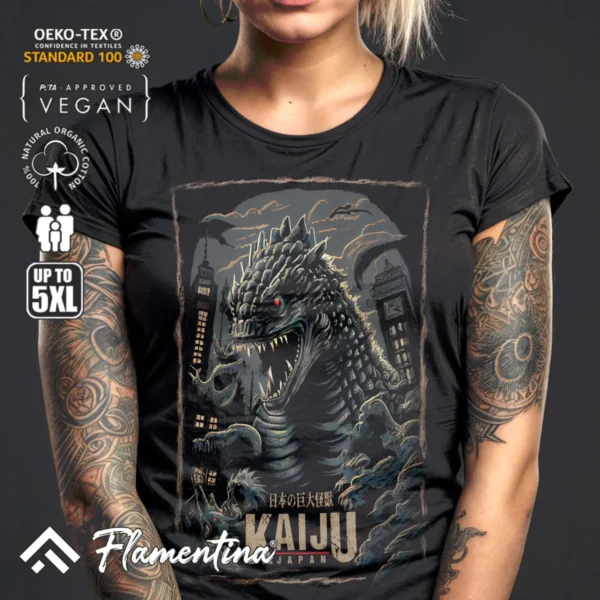 Kaiju City Attack T-Shirt - Image 3