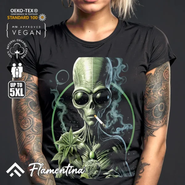 Alien Weed T-Shirt - Image 3