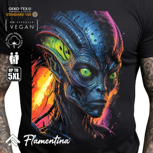 Alien Head T-Shirt - Image 2