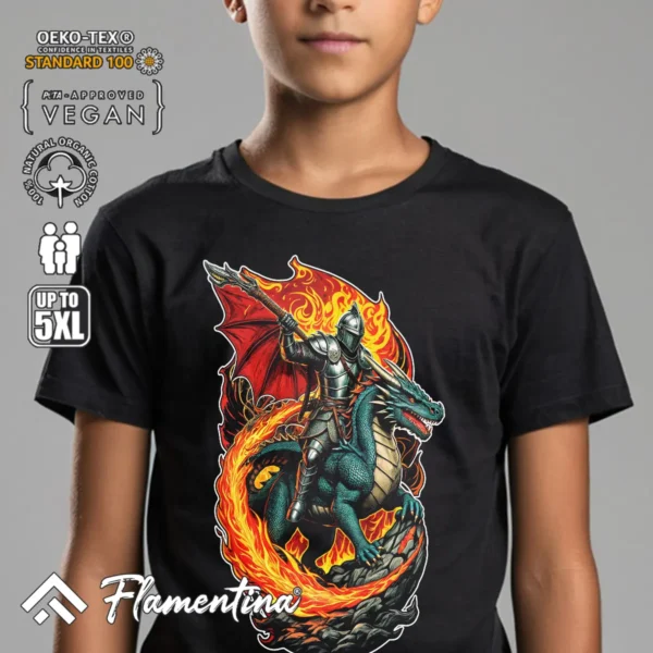 Knight Dragon T-Shirt - Image 4