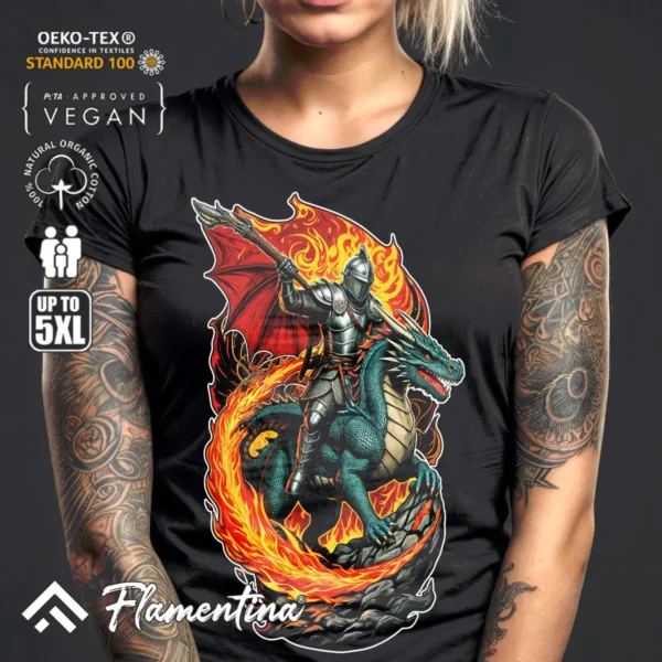 Knight Dragon T-Shirt - Image 3