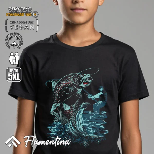 Fish On Hook T-Shirt - Image 4