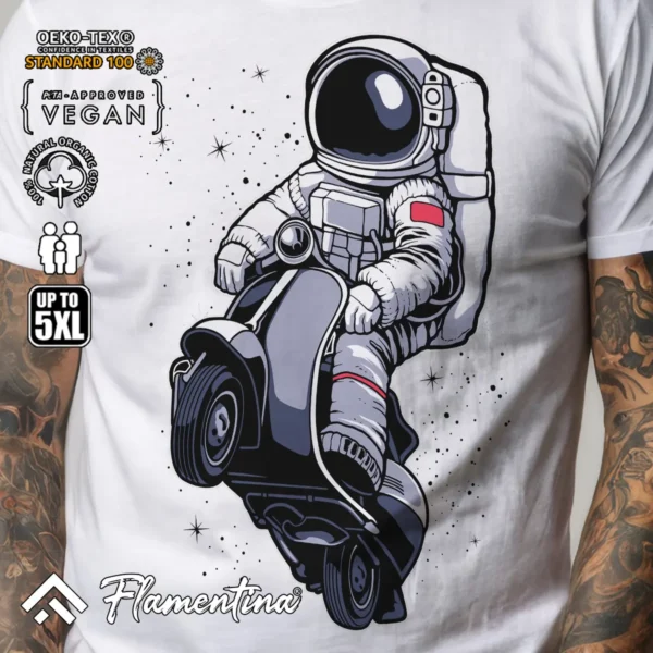 Astronaut Scooter T-Shirt - Image 5