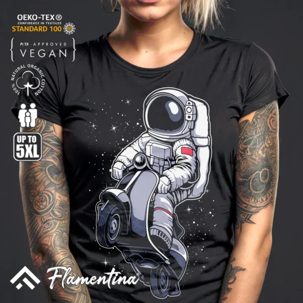 Astronaut Scooter T-Shirt - Image 3