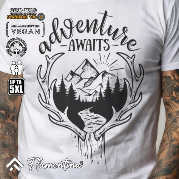 Adventure Awaits T-Shirt - Image 5