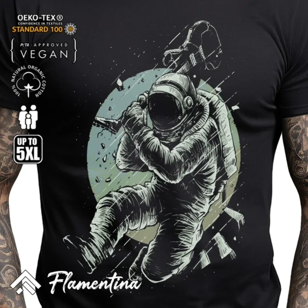 Astronaut Guitar T-Shirt - Image 2