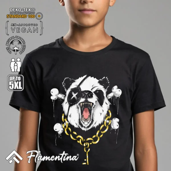 Angry Panda T-Shirt - Image 4