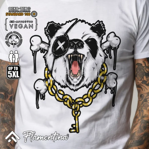 Angry Panda T-Shirt - Image 5