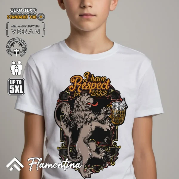 Beer Lion T-Shirt - Image 7