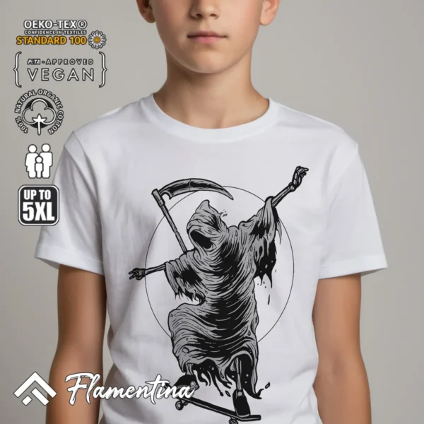 Reaper Skater T-Shirt - Image 7