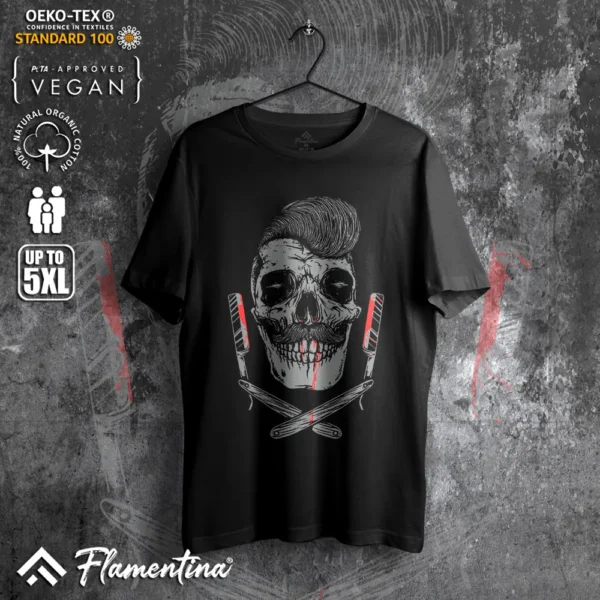 Pomade Skull T-Shirt - Image 8