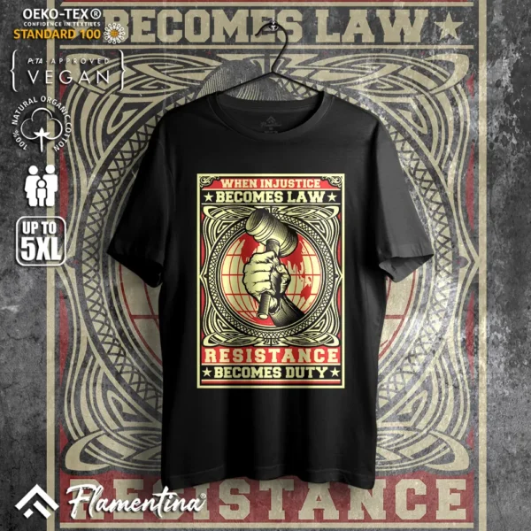 Injustice Law Resistance T-Shirt - Image 8