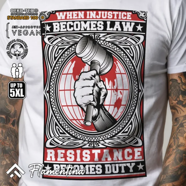 Injustice Law Resistance T-Shirt - Image 5