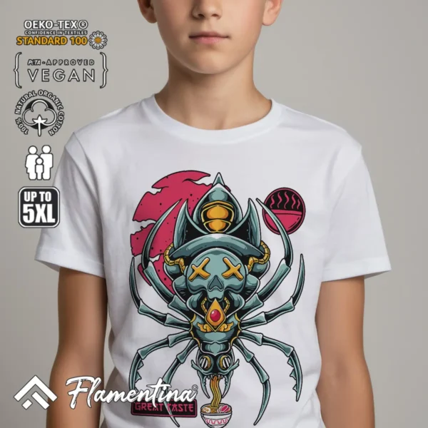 Enjoy Ramen Spider T-Shirt - Image 7