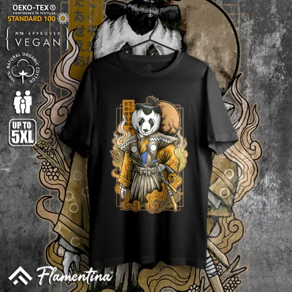 Samurai Panda T-Shirt - Image 8