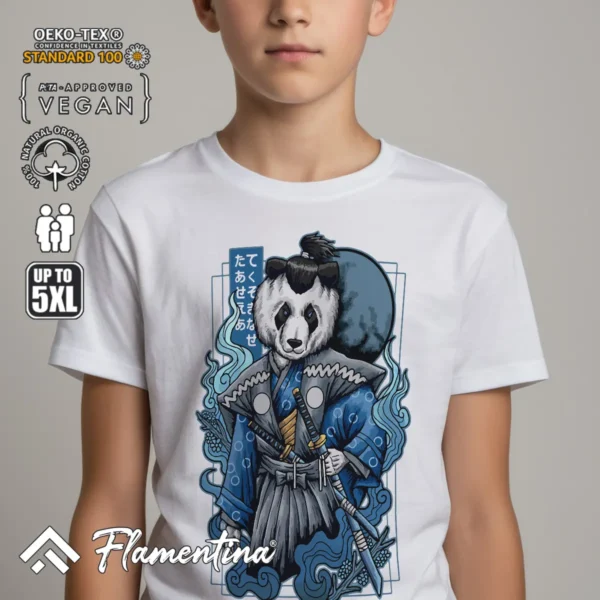 Samurai Panda T-Shirt - Image 7