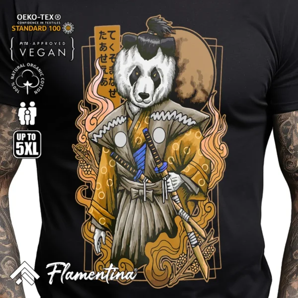 Samurai Panda T-Shirt - Image 2