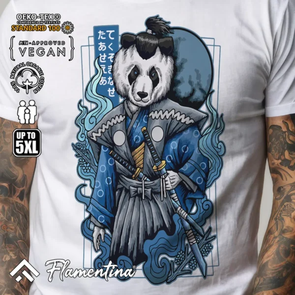 Samurai Panda T-Shirt - Image 5