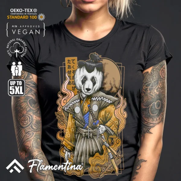 Samurai Panda T-Shirt - Image 3